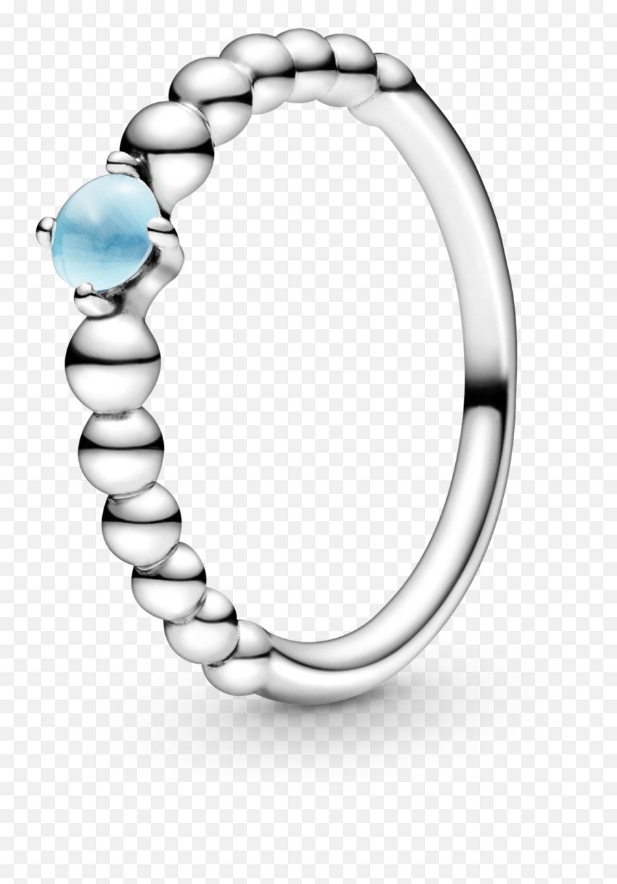 Sky Blue Beaded Ring Pandora Hk - Pink Beaded Ring Pandora Png,Blue Circle Png