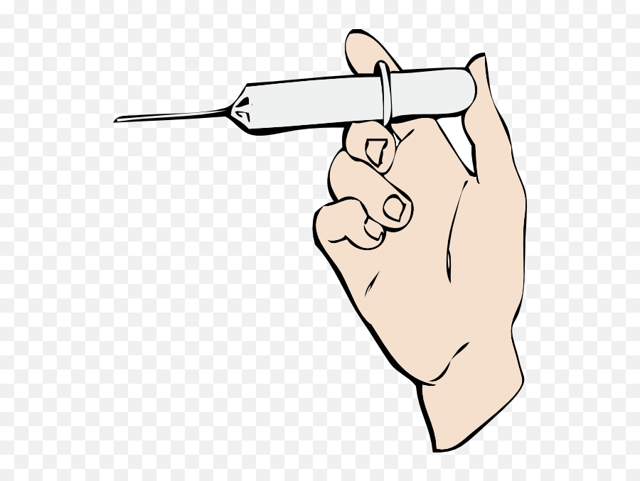 Library Of Hand Holding Book Image Royalty Free Png - Syringe Clip Art,Syringe Clipart Png