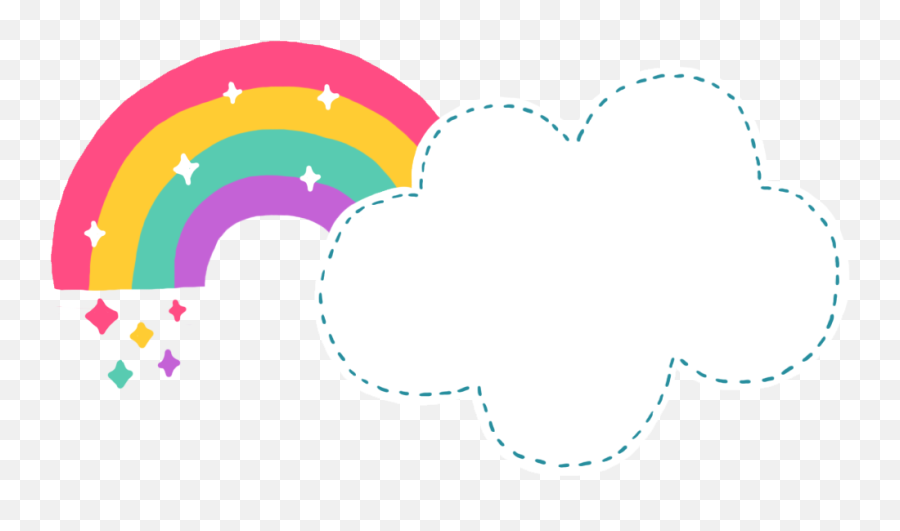 Download Rainbow Clouds Format Cute - Clipart Rainbow Cartoon Png,Cute Png Images