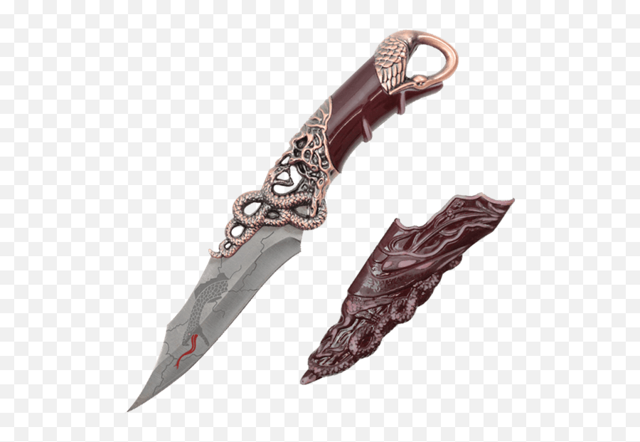 Crane Versus Snake Dagger - Snake Dagger Png,Knife Tattoo Png