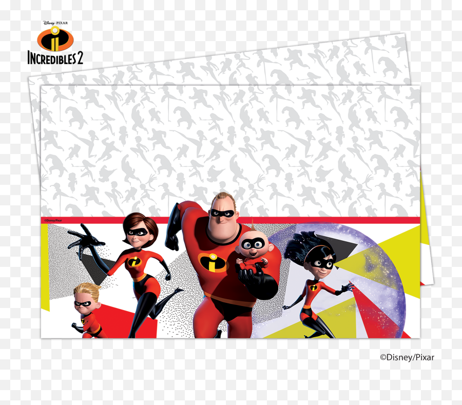 Details About Incredibles 2 Plastic Party Table Cover Pixar New Gift - Violeta Los Increibles Png,Incredibles 2 Png