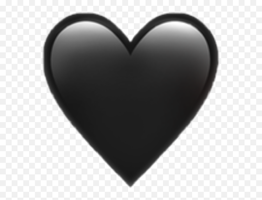 Black Heart Emoji Whatsapp Png Image - Black Heart Emoji Transparent Background,Black Heart Transparent Background