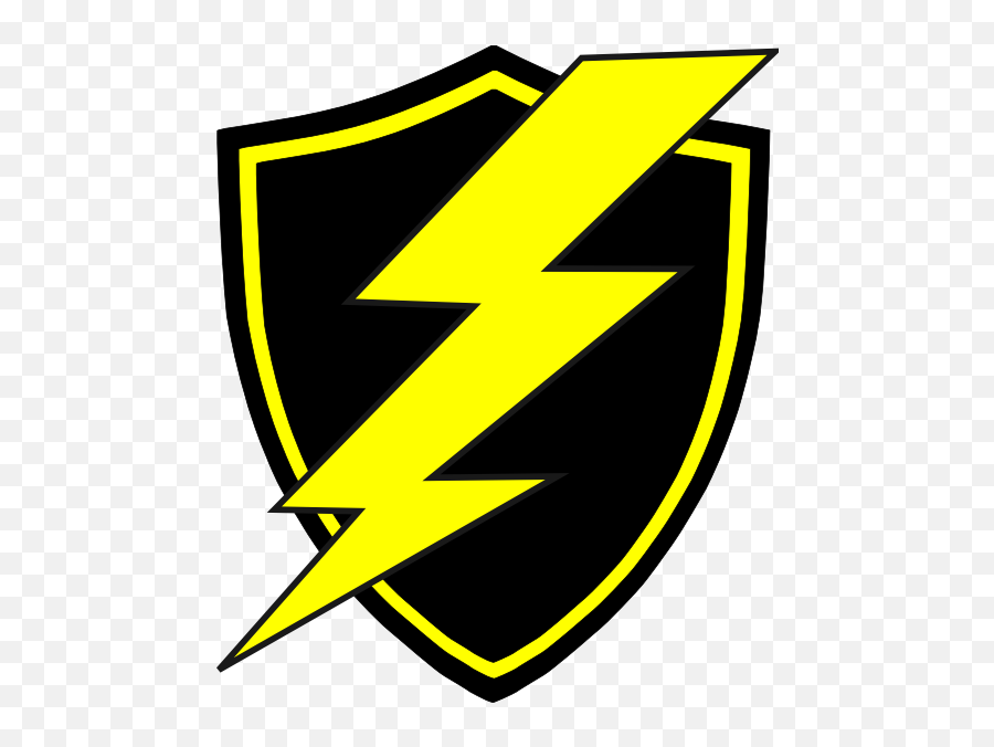 Yellow Thunder Logo Clip Art - Thunder Logo Black Yellow Png,Thunder Logo Png