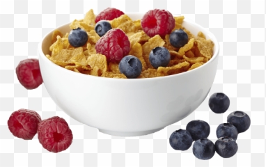 Breakfast Cereal Corn Flakes Bowl - Png
