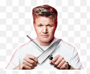 Gordon Ramsay Stickers For Whatsapp - With Knives png