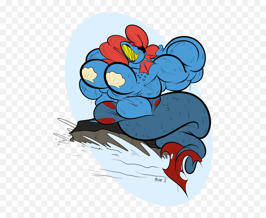 Undyne The Sea By Hornymustardsauce - Fur Affinity Dot Net Fictional Character Png,Undyne Transparent