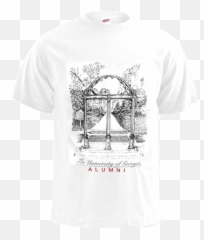 Uga Alumni Arch White Tee - Marchio Mcdonald png