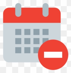 Calendar Minus Icon - Transparent Date Time Png