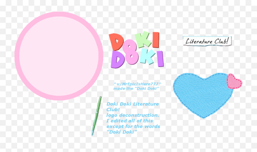 Ddlc Logo Deconstruction But With A Doki Doki Literature Club Font Png,Doki...