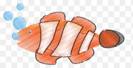 Clown Fish Icon - Canva Sketch png