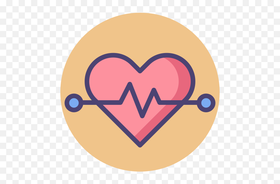 Heart - Heart Beat Icon Free Png,Heart Icon Circle