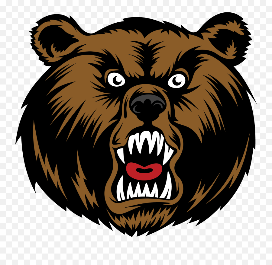 Muzzle Of An Evil For Free - Grizzly Bear Cartoon Png,Bear Head Png