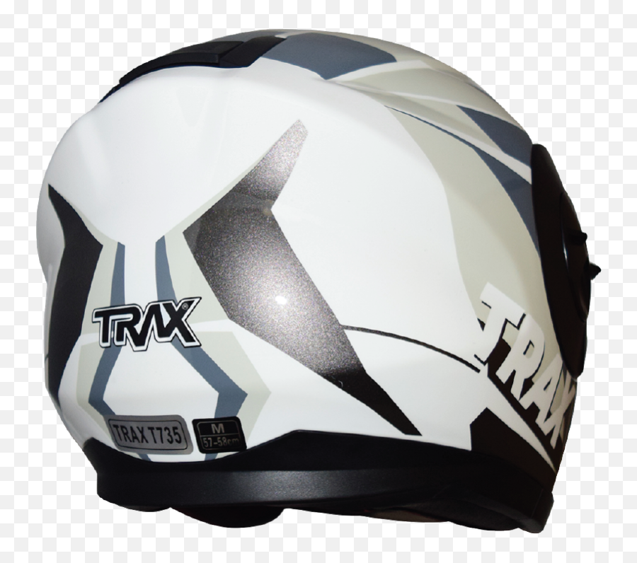 Buy Trax T735 Gloss Whitegrey - G1 Chong Aik International Motorcycle Helmet Png,Icon Armada Helmet