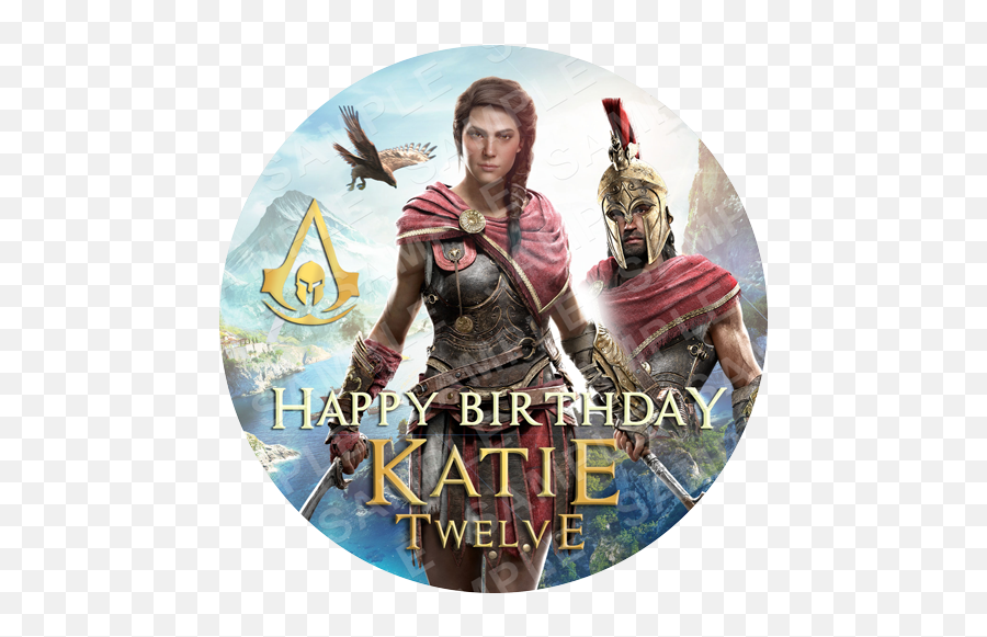Assassins Creed Odyssey Cake Topper Archives - Edible Cake Kassandra Creed Png,Assassins Creed Icon