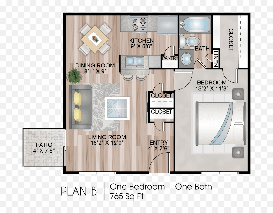1 - 2 Bedroom Apartments In Houston 3 Corners East Floor Plans Vertical Png,Fridge Icon 2d Home Design