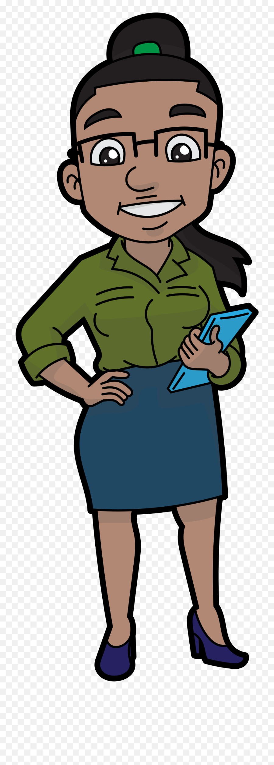 Smart Black Businesswoman Cartoon - Cartoon Business Woman Png,Black Woman Png