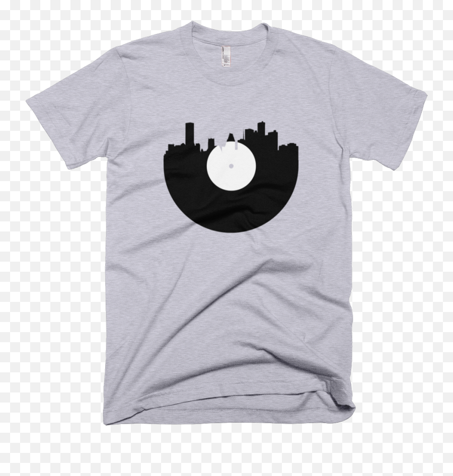 Houston - City Skyline Music Record Design Tshirt Simple Yellow T Shirt Design Png,Houston Skyline Png