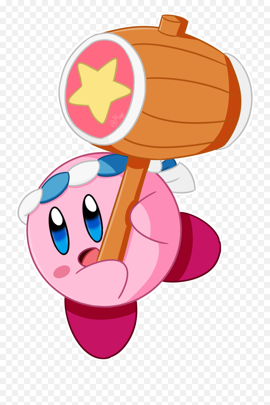 Kirby - Kirby With Hammer Png,Kirby Png