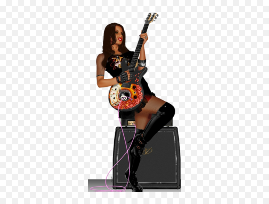 Guitar Girl Playing Png Official Psds - Electric Guitar,Playing Png