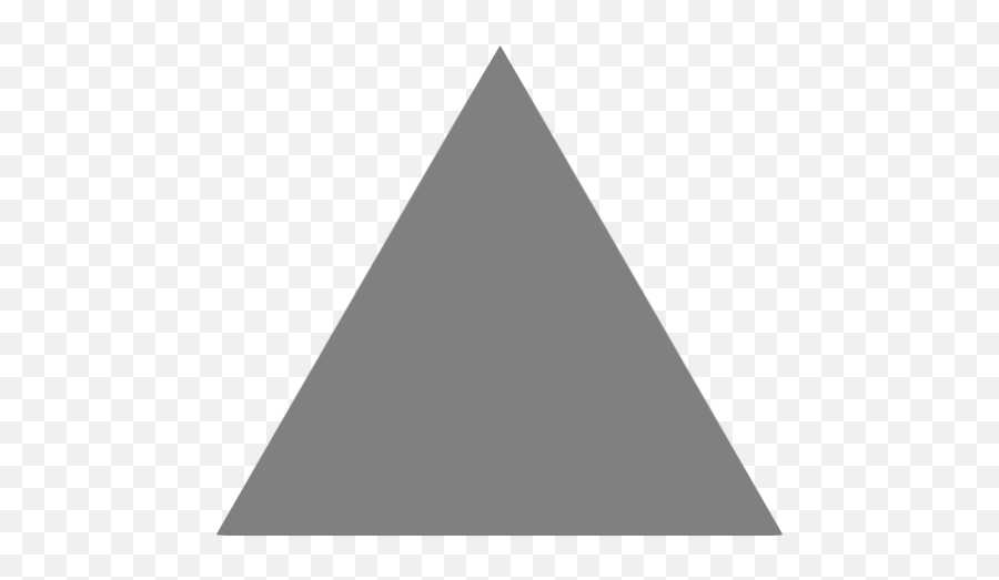 Gray Triangle Icon - Gray Triangle Transparent Background Png,Triangle Shape Png