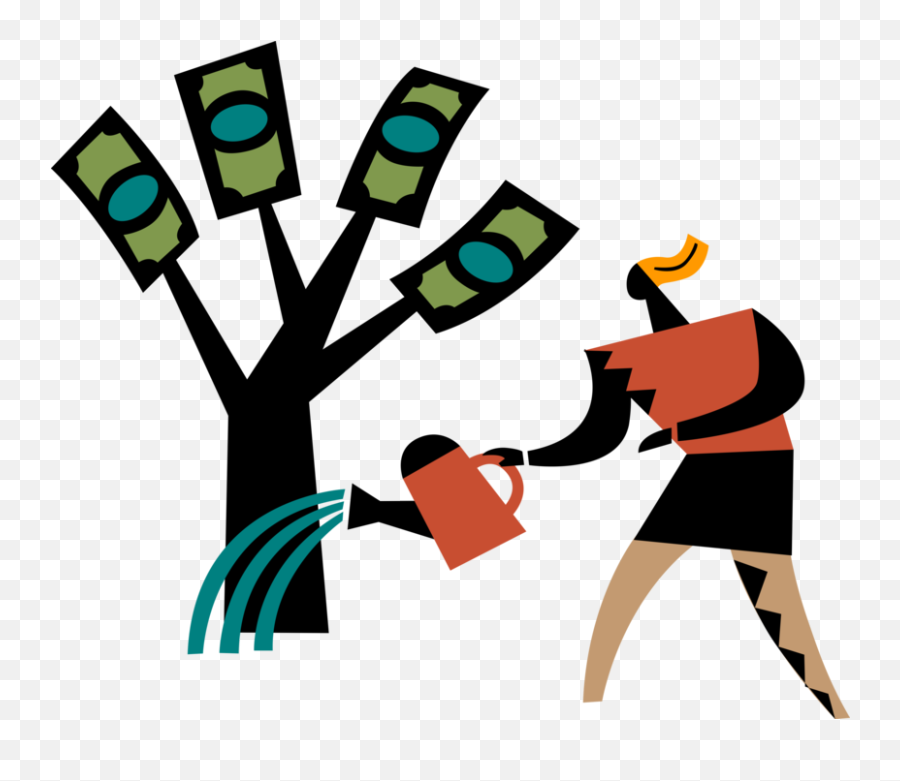 Nurture Business Money Tree For Profit Clipart - Full Size Business Profit Png,Money Tree Png