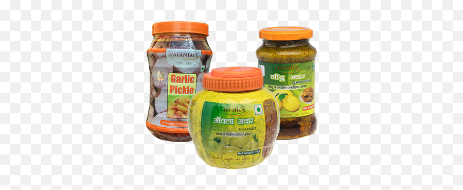 Patanjali Pickle Combo Amla Lemon Garlic - Buy Patanjali Garlic Pickle Png,Pickle Png
