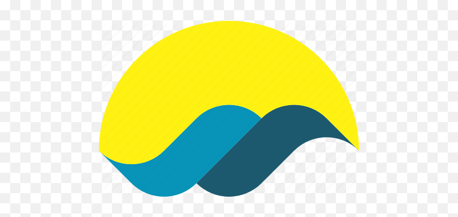 Sun Tourism Vacation Water Wave Icon - Circle Png,Beach Logo