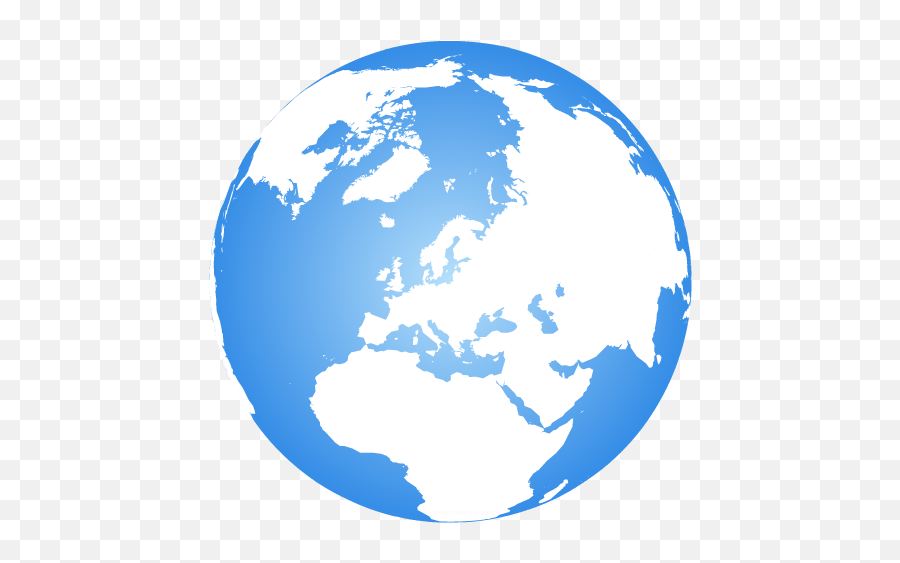 Earth Globe Centered - Globe Terrestre Vectoriel Gratuit Png,Europe Map Png