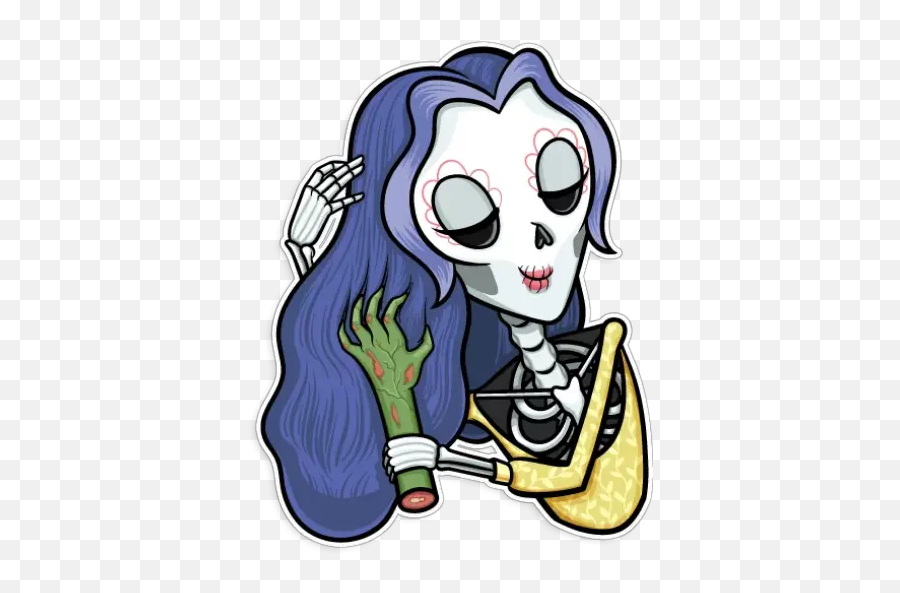 Catrina Calavera - Whatsapp Cartoon Png,Catrina Png