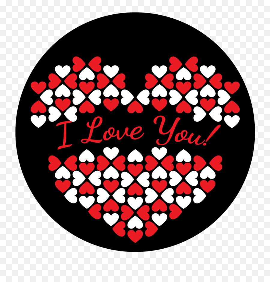 Apollo Design C2 - 1211 I Heart You Glass Pattern Heart Circle Png,Heart Pattern Png