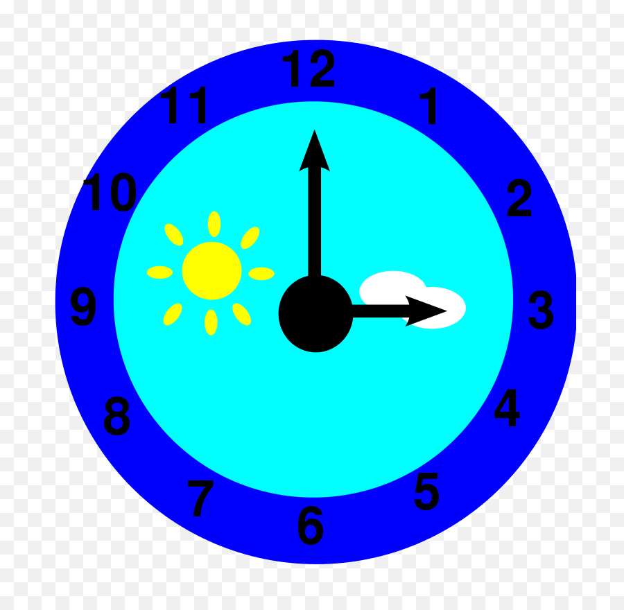 Clipart Jam Dinding Png - Cartoon Image Of 3 O Clock,Jam Png