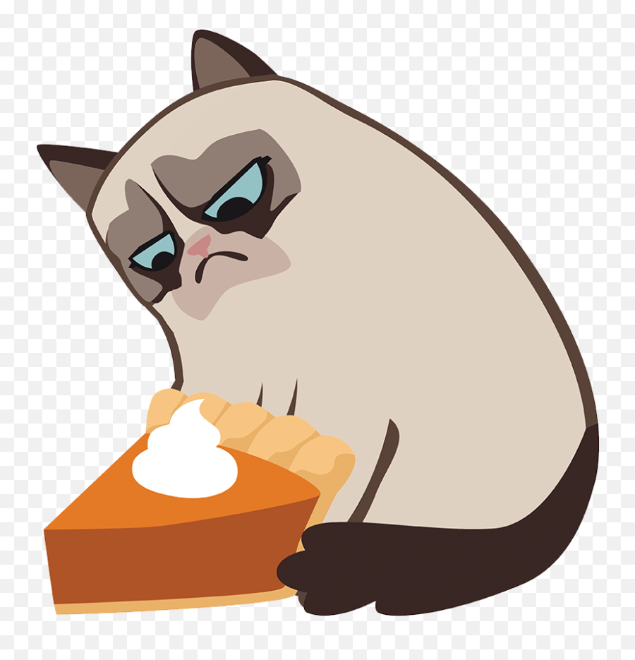 Grumpy Cat Pie - Grumpy Cat Transparent Cartoon Jingfm Clip Art Png,Grumpy Cat Png