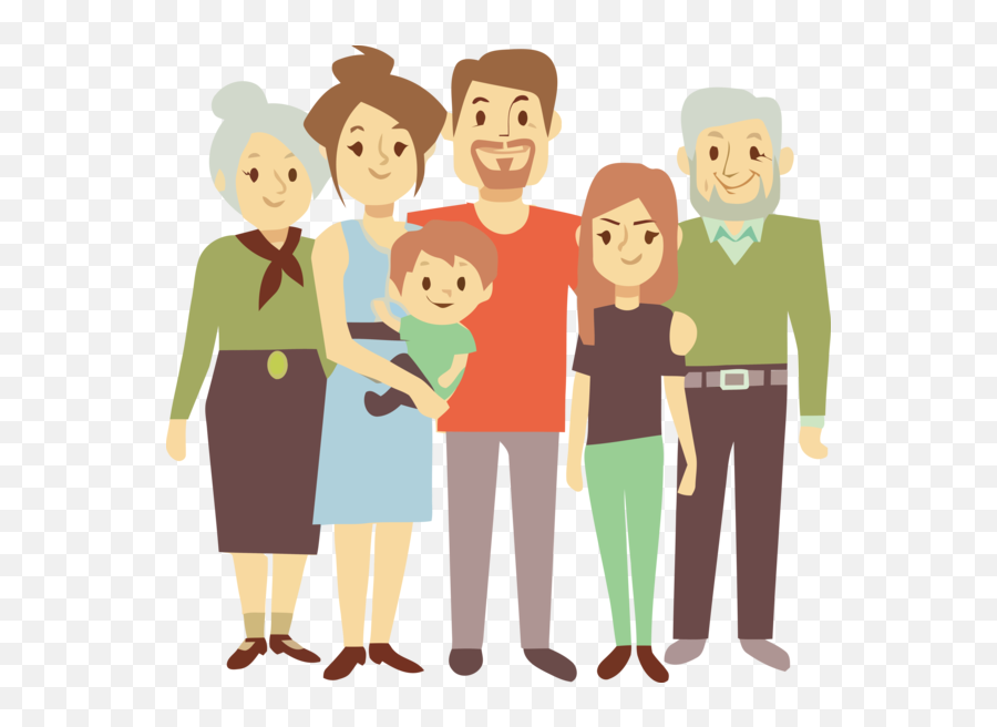 Download Transparent Family Day Cartoon People Social Group - Families Icons Png,Happy People Png