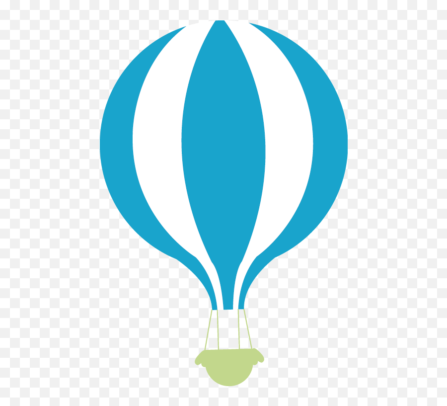 Download Free Printable Clipart And Coloring Pages - Blue Hot Air Balloon Clipart Blue Png,Air Balloon Png
