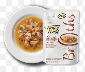 Bowl Of Soup Png - Fancy Feast Broths Transparent Cartoon Fancy Feast Broths Cat Food,Soup Png