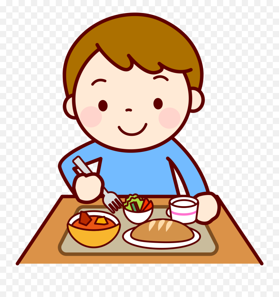 Meal Clipart Child Food Transparent Free - Child Eating Clipart Png,Cartoon  Food Png - free transparent png images 