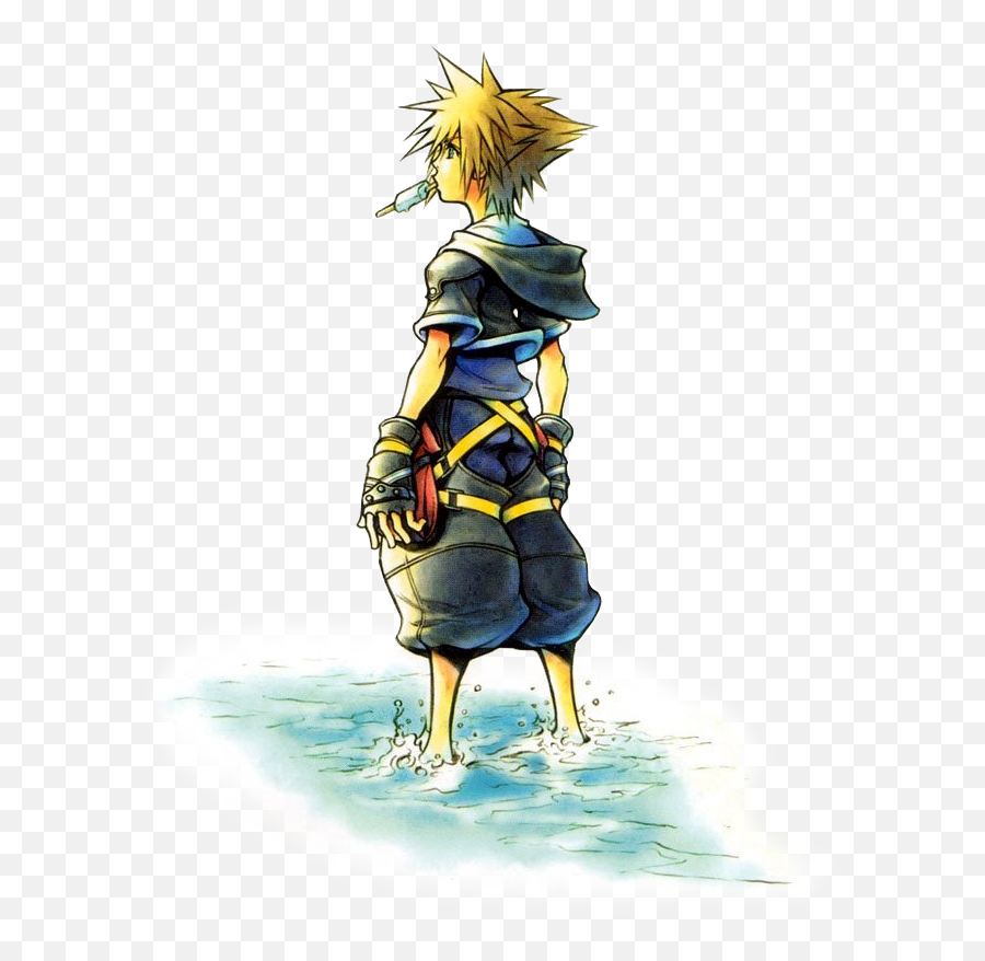Kingdom Hearts 2 Sora Art - Sora Kingdom Hearts 2 Cover Png,Kingdom Hearts Transparent