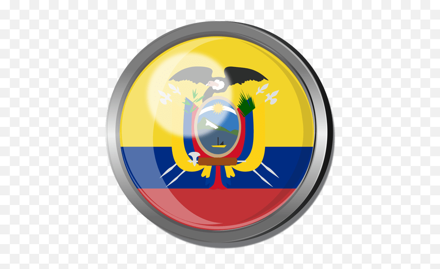 Ecuador Flag Badge - Equador Png,Ecuador Flag Png
