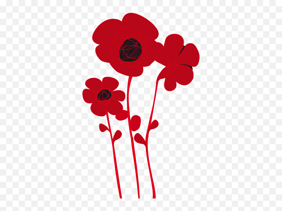 Poppy Wall Sticker - Tenstickers Poppy Graphics Png,Poppies Png