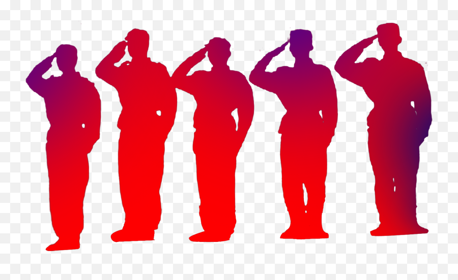 Soldiers Salute Png Download - Soldiers Salute Silhouette Png,Soldier Silhouette Png