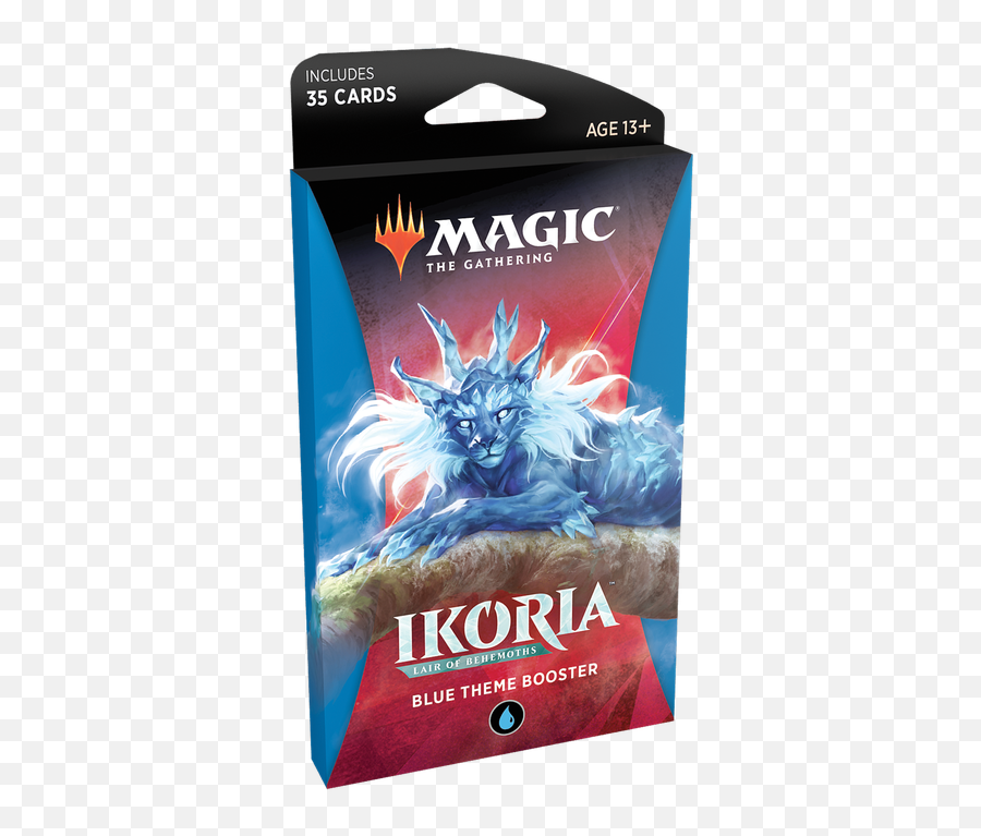 Magic The Gathering Ikoria Lair Of Behemoths - Theme Booster Blue Ikoria Theme Booster Black Png,Icon Of The Realms Minatures Singles