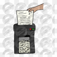 Shredder Picture For Classroom Therapy Use - Great Document png