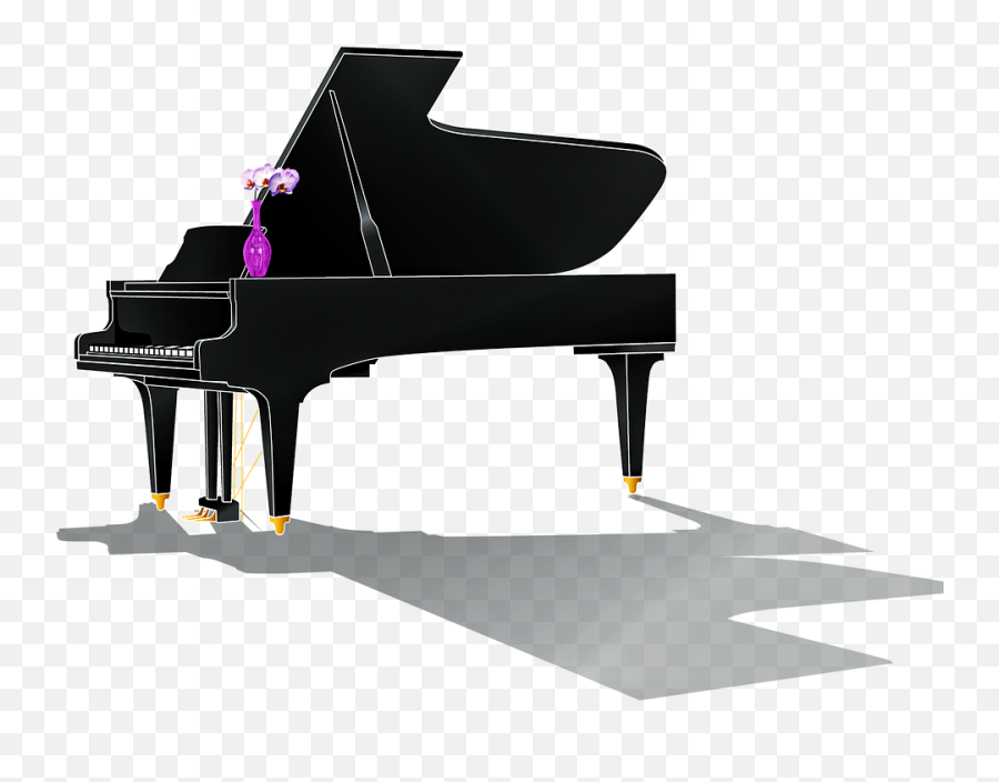 Grand Piano With Shadow - Grand Piano Shadow Png,Grand Piano Png