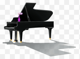 Grand Piano With Shadow - Grand Piano Shadow Png,Grand Piano Png