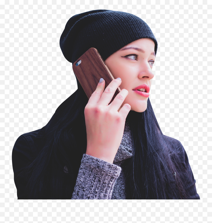 Woman Talking - Talking On Phone Transparent Png,Phone Transparent Background