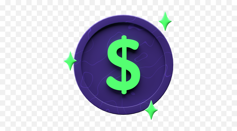 Dollar Coin Icon - Download In Glyph Style Language Png,Green Dollar Icon