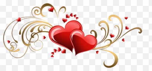 Hearts Corners Lz - Border Png Transparent