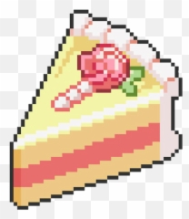 Download Food Pixel Cake Png Tumblr Pastel Pink Yellow Rose - Art