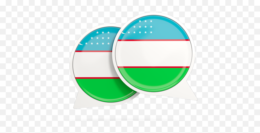 Round Chat Icon Illustration Of Flag Uzbekistan - Flag Png,Green Chat Icon