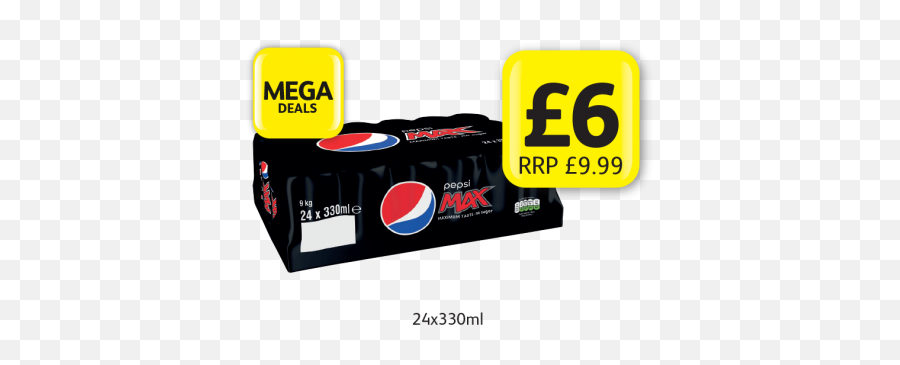 Mega Deals Pepsi Max Rrp 999 - Now Only 6 At Londis Megacall Png,Pepsi Transparent